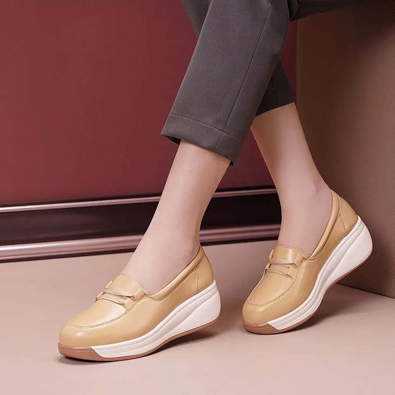 Giày Lười Đế Dày Thoải Mái Thời Trang Cho Nữ