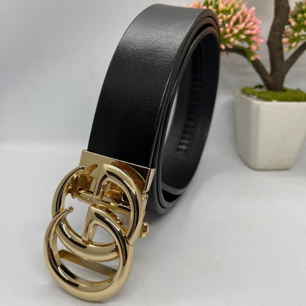 Thắt Lưng Nam - Dây Nịt Nam chữ G-G dày đẹp,mặt khóa bằng thép không gỉ sành điệu.