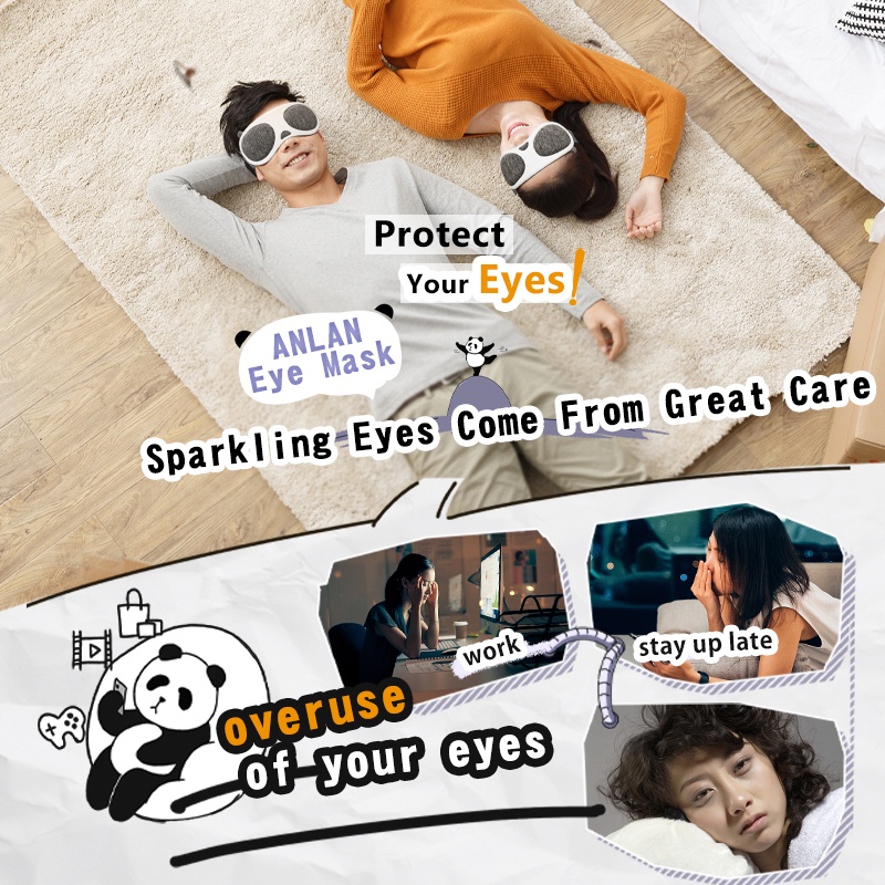 Máy Rung Mát Xa Mắt Mềm Mại Giúp Giảm Mệt Mỏi Và Quầng Thâm