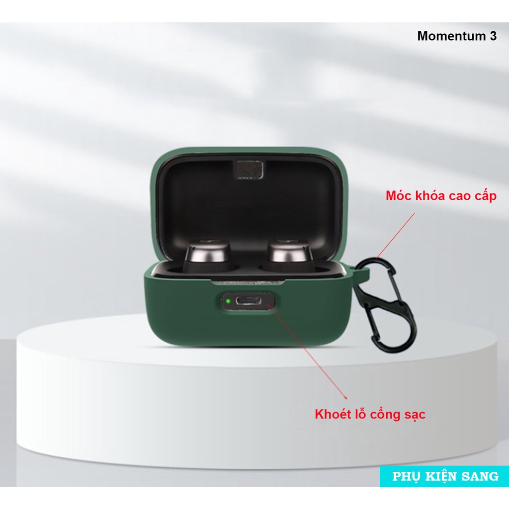 Ốp case silicon Sennheiser Momentum True Wireless 3