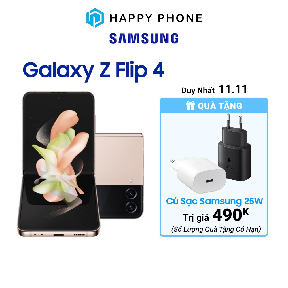 Điện Thoại Samsung Galaxy Z Flip4 - Hàng Chính Hãng, Mới 100%