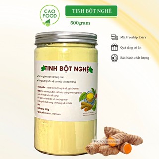 Tinh bột nghệ CAO Food nguyên chất từ 100% nghệ sẻ già Đaklak dân trồng sạch tự nhiên