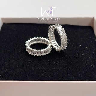 Nhẫn bạc nữ Bánh xe Diamond đá CZ - Metoo Silver