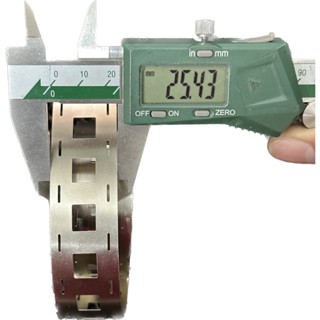 10 mét kẽm đôi 18650 2 hàng pin, 25.5mm, 27mm(29mm) dày 0.12 0.15 0.2