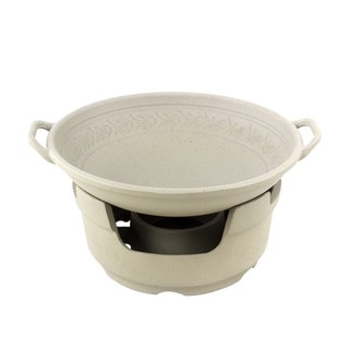 Bộ chảo nhôm bếp cồn phủ gốm ăn lẩu khô Quinda QD06510