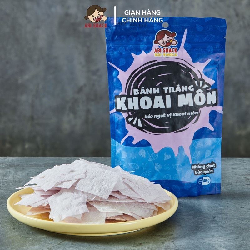 BÁNH TRÁNG KHOAI MÔN ABI SNACK 80G