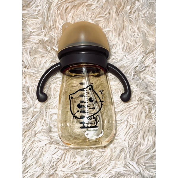 Bình Sữa PPSU hình mèo Kitty 240ML/300ML Cổ Rộng