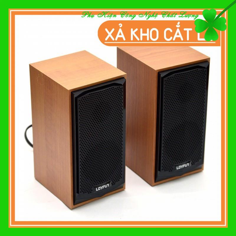 Loa Vi Tính 2.0 Loyfun M22 Màu Nâu Âm Thanh Cực Hay