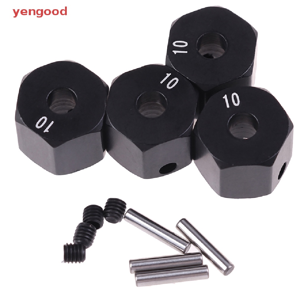 Set 4 Trục Bánh Xe 12mm Chuyên Dụng Cho Xe Hơi Điều Khiển Từ Xa HSP 1 / 10 8 9 10mm