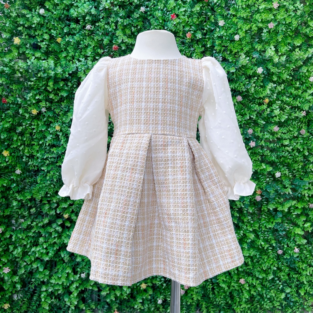 Váy công chúa đầm tiểu thư RIOKIDS cho bé gái 1-8 tuổi mặc đi chơi đi học Thu Đông Lễ Tết TT5