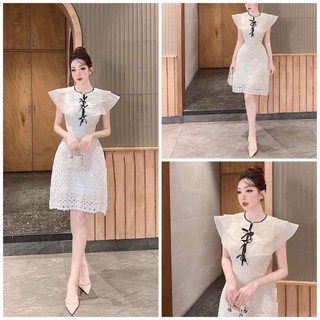 Đâm ren cao cấp dự tiệc phối bèo sang trọng bigsize ( thời trang vickyy.g - anitagreen ) NQ1122
