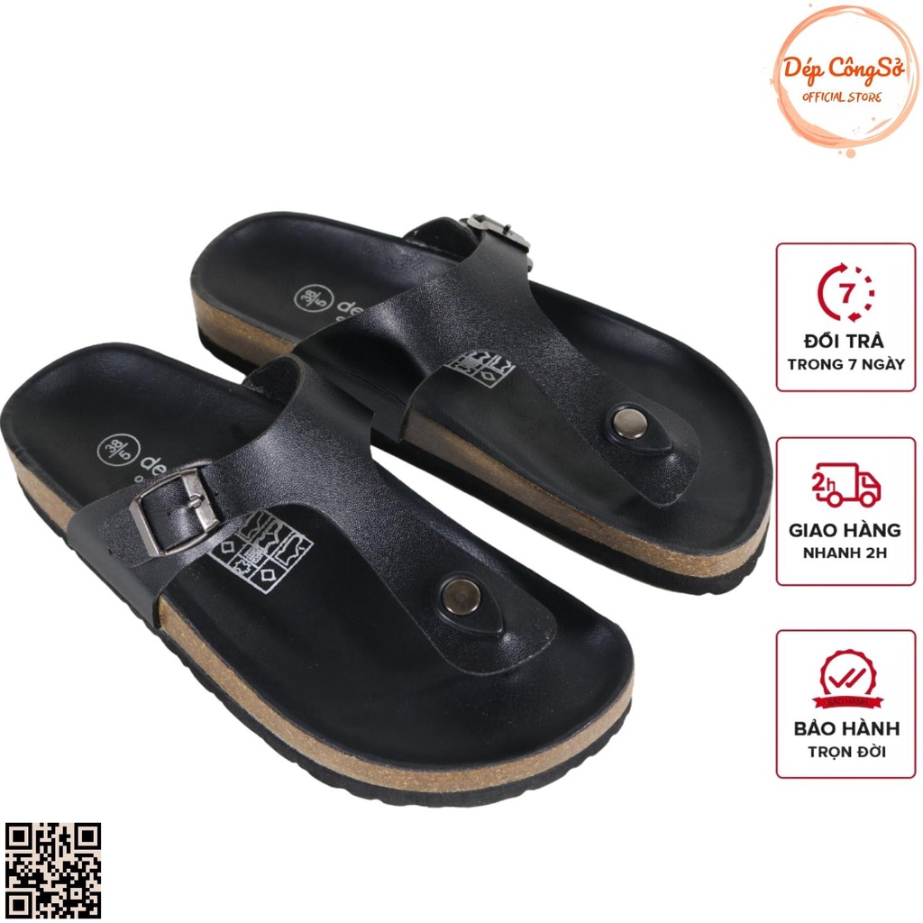 Dép Chữ T Kẹp Ngón Đế Trấu Nam Nữ DETAUNISEX Mã DETA11F