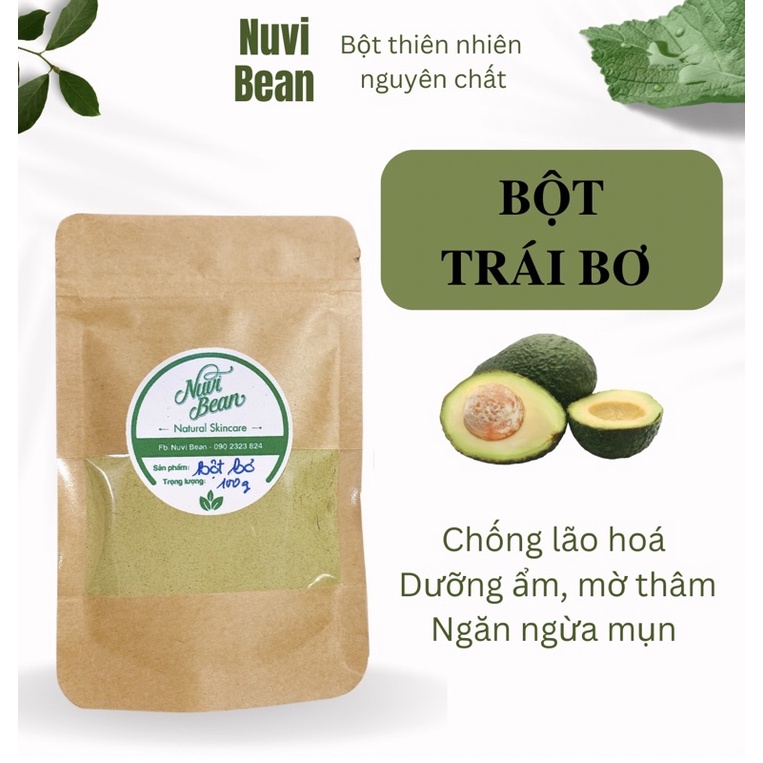 Túi 100g/200g Bột Bơ Handmade - Dưỡng da mềm mịn, giúp sáng da mờ thâm nám
