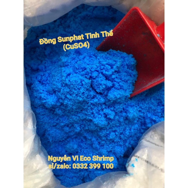 1kg Đồng Sunphat Tinh Thể ĐÀI LOAN xử lý nước hồ bơi, làm xanh nước,Cắt Rong Rêu Tảo,...#gói 1kg