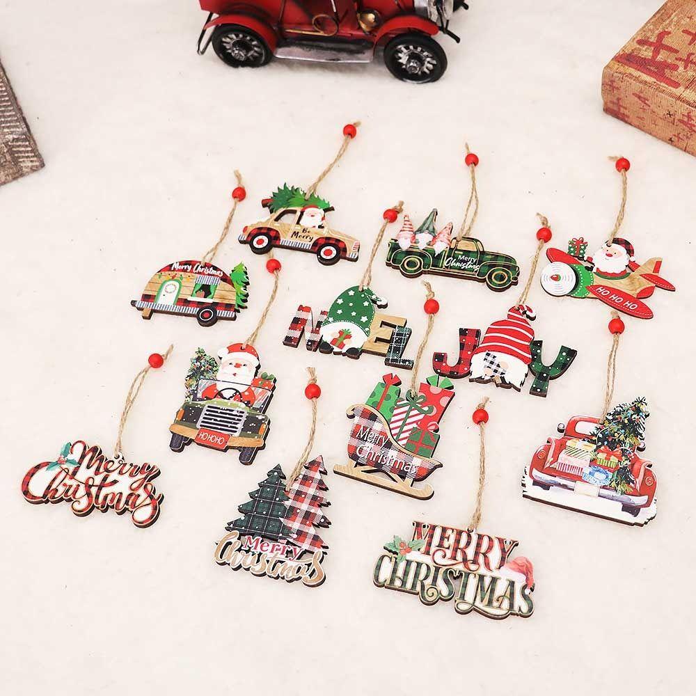 Set 12 Phụ Kiện Treo Trang Trí Giáng Sinh Năm Mới