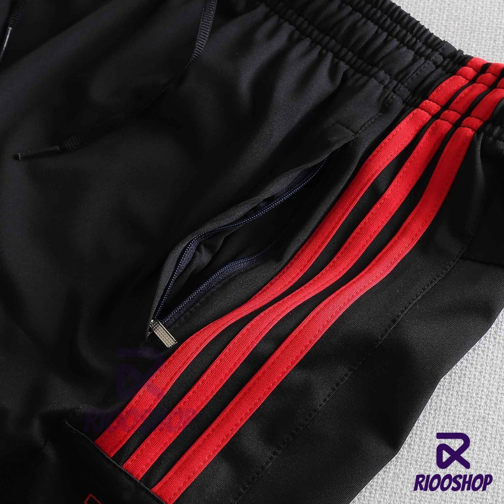 Quần thun nam thể thao thun lạnh 3 đường kẻ sport RPS065 - quần short thun nam Riooshop