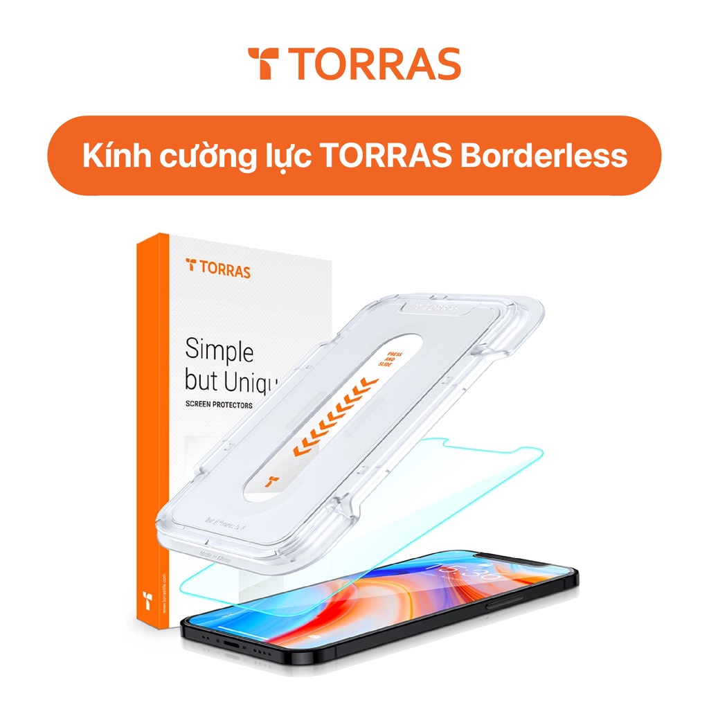 Kính cường lực Torras Không viền Borderless Screen cho iPhone 12 Series 