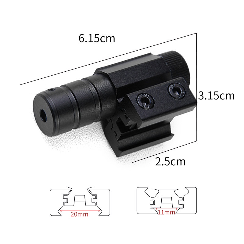 Laser mini kẹp 11-20 có thể điều chỉnh tâm laze tia màu đỏ - ảnh sản phẩm 3