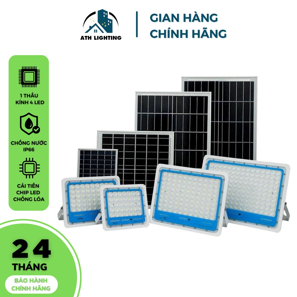 Đèn năng lượng mặt trời, loại đèn led chống loá vỏ nhôm chống nước và thời gian chiếu sáng kéo dài cao cấp