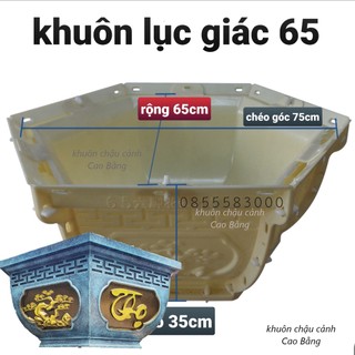 khuôn đúc chậu cảnh lục giác 65 [khuôn chậu ABS có lòng trong]