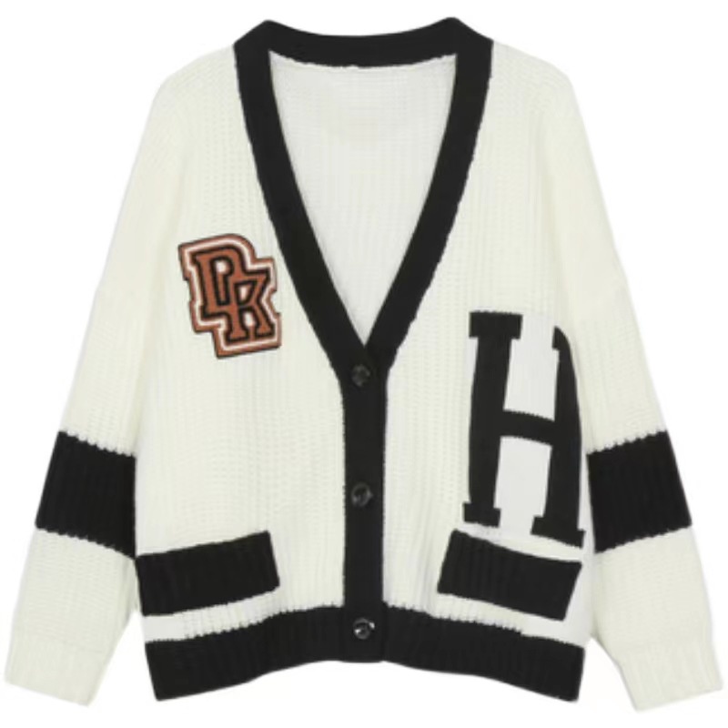 Áo Khoác Cardigan Dệt Kim Ngắn Dáng Rộng Phong Cách Retro Thời Trang Mùa Thu 2022 Mới Dành Cho Nữ