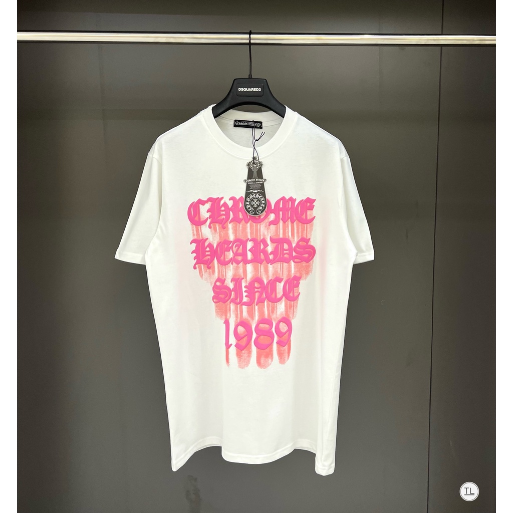 🔥Hot🔥Áo thun Chrome Hearts chữ nổi thiết kế hot trend Nam nữ New 2023