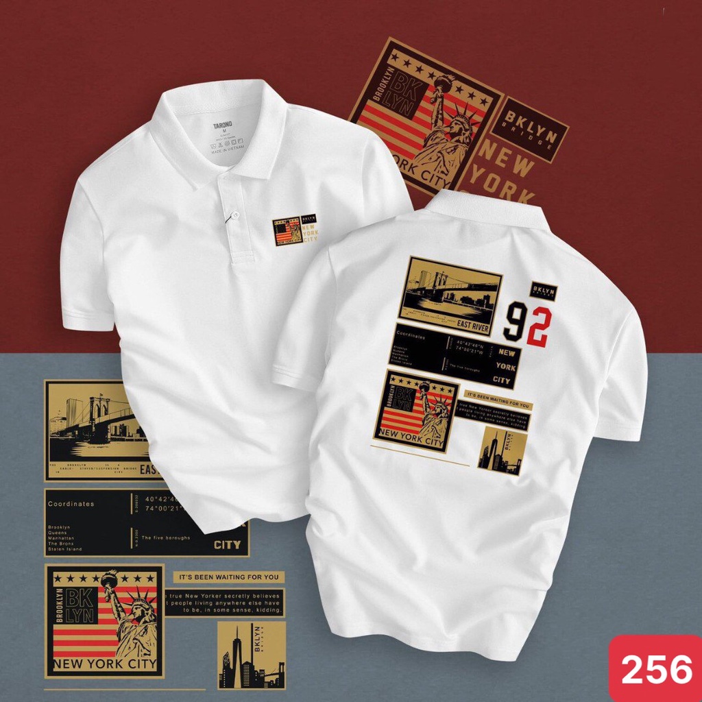 Áo thun nam polo cổ trụ màu đen chất vải cotton dày dặn co giãn tay ngắn, phông nam đẹp ADO2 nhiều mẫu