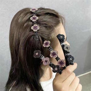 Kẹp Tóc Hoa Đính Đá Pha Lê Lấp Lánh Thời Trang Cho Nữ