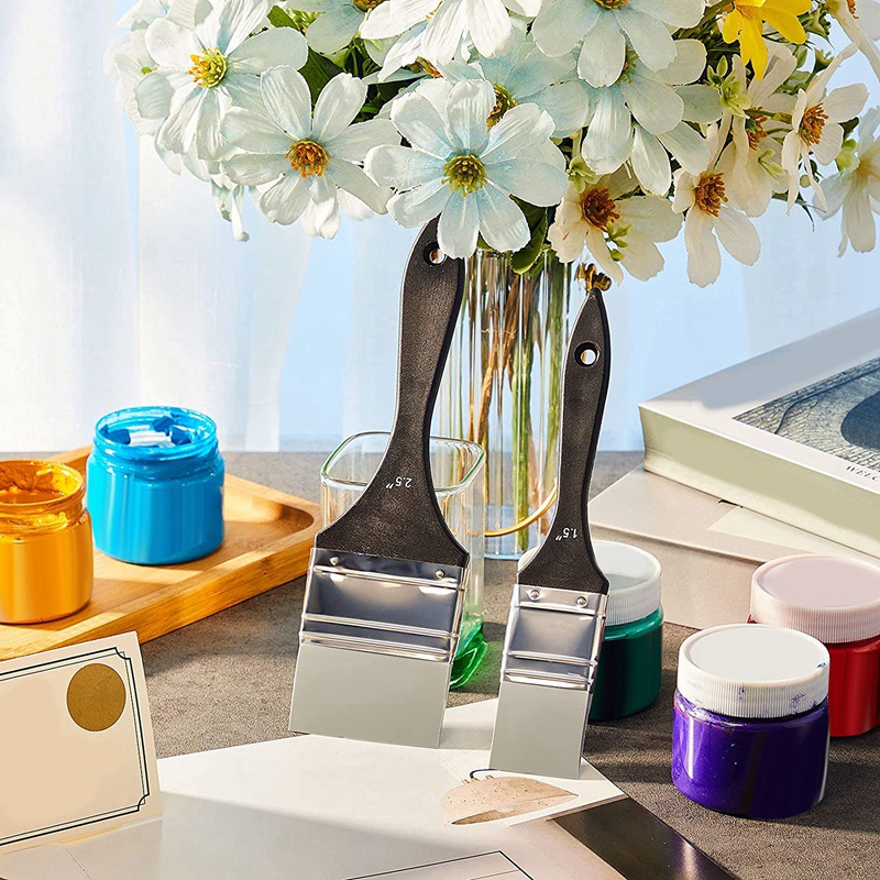 Bộ 4 Cọ Sơn Silicone Bản Rộng 1 1.5 2 2.5 Inches