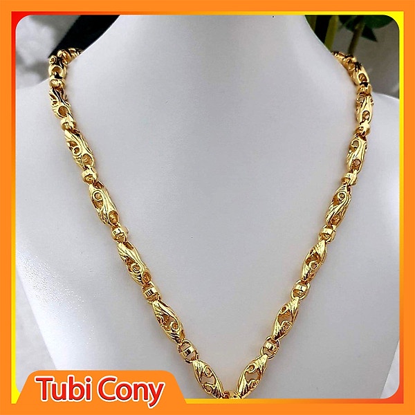 Dây chuyền nam mạ vàng 24k màu vàng sang trọng - Bền Màu - Không Dị Ứng
