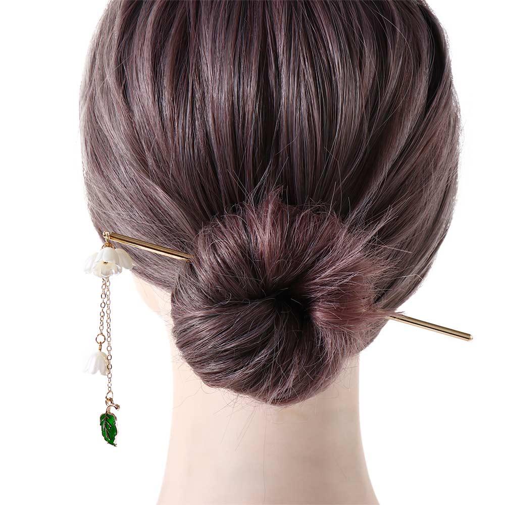 Kẹp Tóc Kim Loại Hình Hoa Thời Trang Cho Nữ