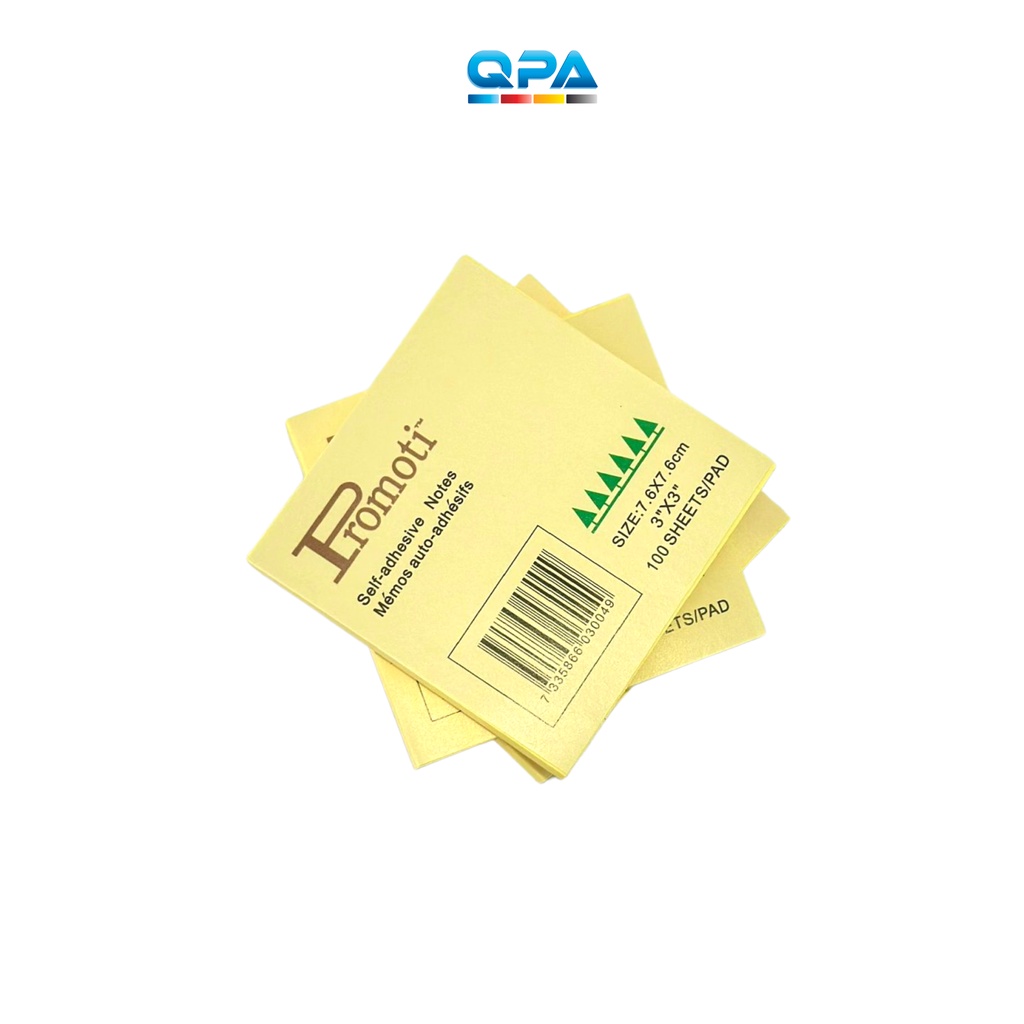 Giấy ghi nhớ, giấy note vàng Promoti 3x3