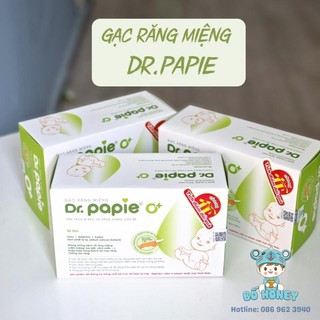 Gạc rơ lưỡi Dr Papie vệ sinh răng miệng Bố Honey