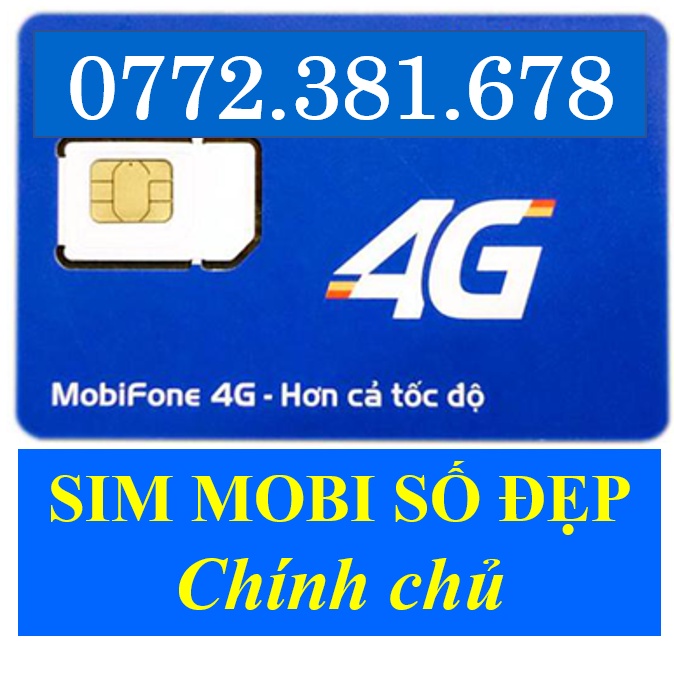 Sim mobi số đẹp, sim sảnh tiến 678 dể nhớ giá lại rẻ