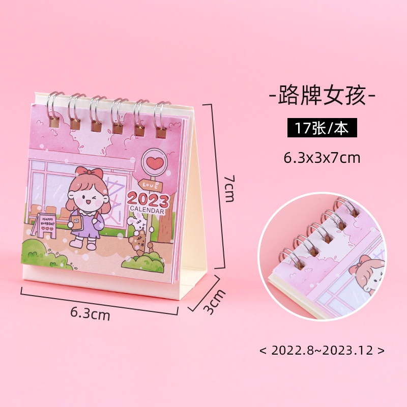 Lịch Để Bàn Mini calendar 2023 Thiết Kế Sáng Tạo Cho Học Sinh