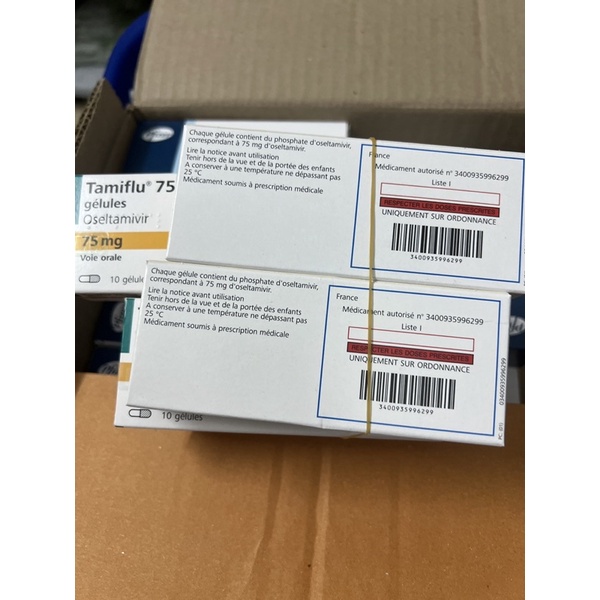 Hộp 1vỉ x 10 viên Tamiflu 75mg tăng miễn dịch hàng chuẩn pháp
