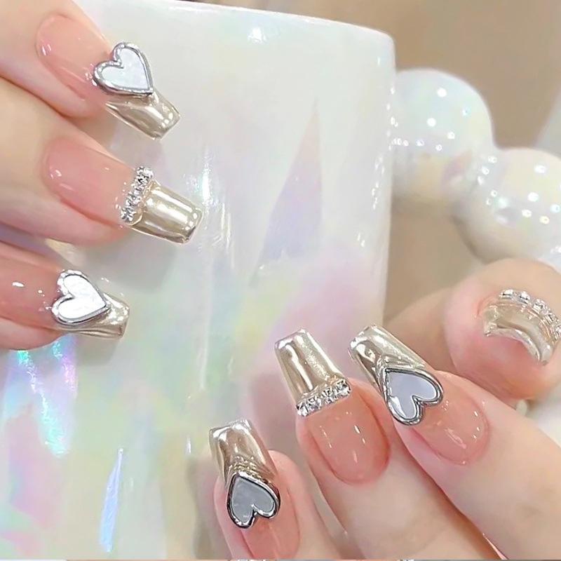 Charm Trang Trí Móng Vàng Bạc Sáng 5L