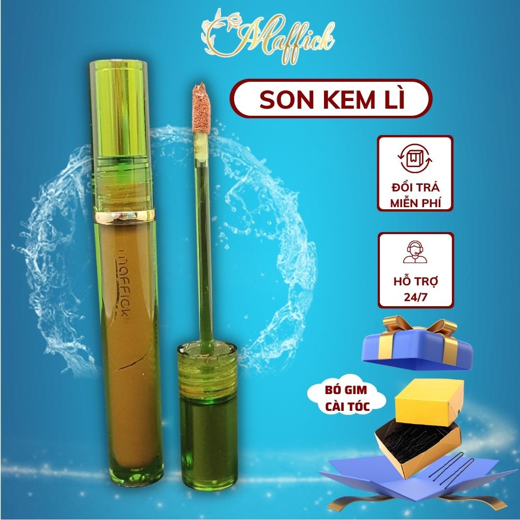 Son kem lì Maffick MF228 bộ mỹ phẩm nội địa trung trang điểm son nước xanh mượt dùng được môi và má