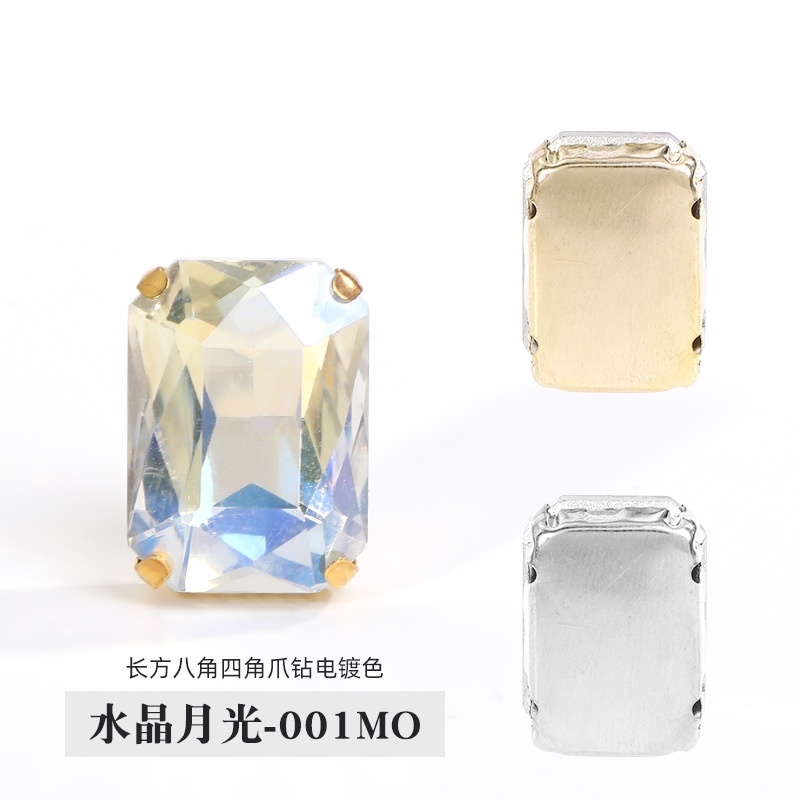 Set 10 Mũi Khoan Lỗ Hình Chữ Nhật Mạ Điện Nhiều Màu Sắc Dùng Để Khoan Kính / Quần Áo diy