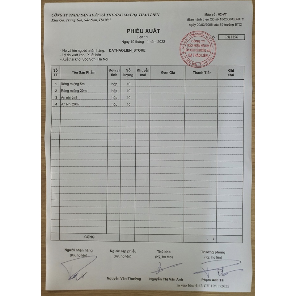 Tinh Dầu Răng Miệng Dạ Thảo Liên 20ml Thảo Dược Thiên Nhiên | Da Thao Lien Oral Essential Oil 100% natural 20ml