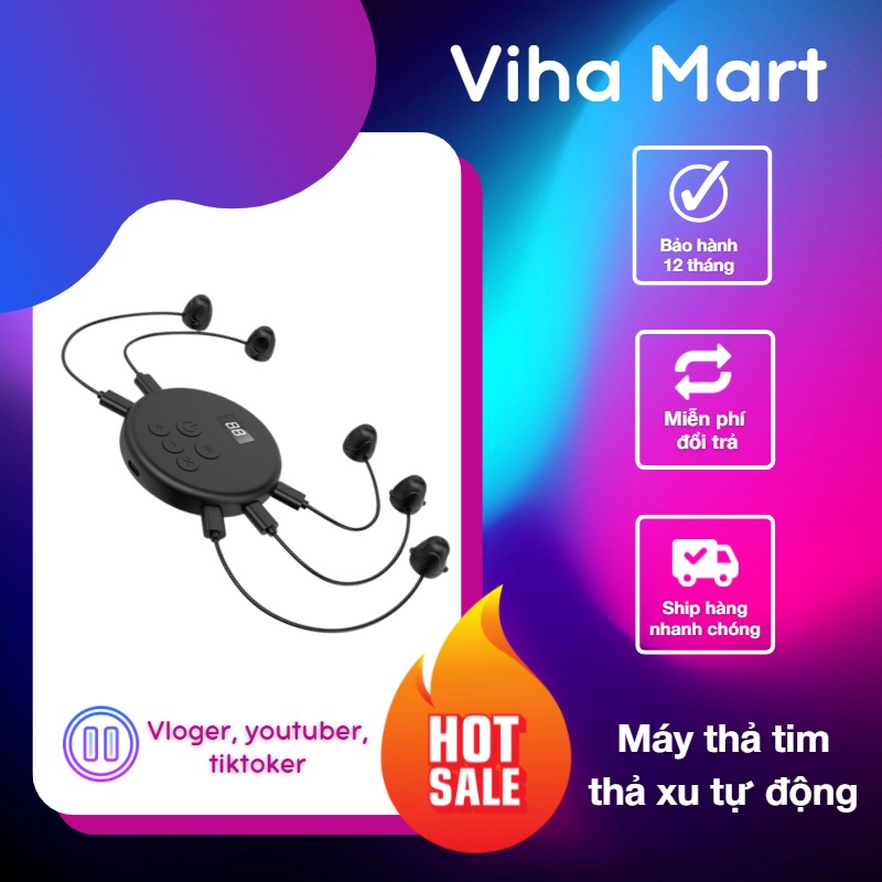 Máy Thả Tim Tiktok Nhặt Xu Tự Động Hỗ Trợ Live Tiktok Shop