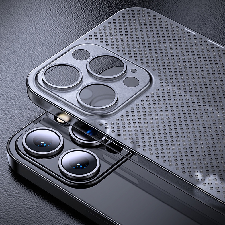 Ốp Điện Thoại Thiết Kế Lỗ Thông Gió Siêu Mỏng Cho iPhone 13 Pro Max / iPhone 13 Pro / iPhone 13