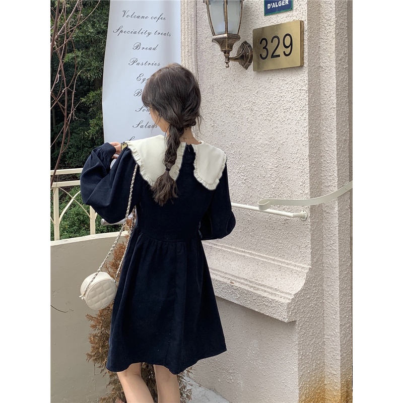 Đầm Cổ Búp Bê Phong Cách Pháp Thanh Lịch Cho Nữ