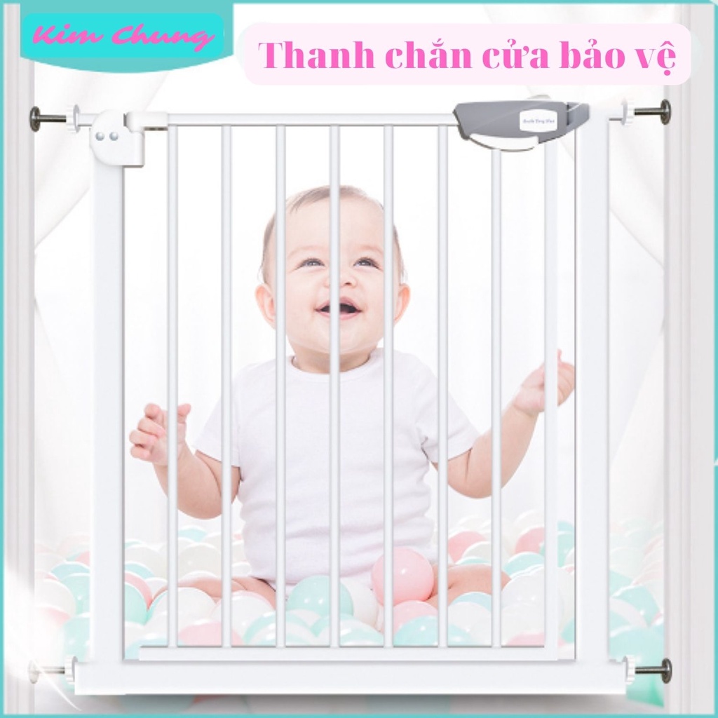 Thanh chắn cửa chắn cầu thang không khoan tường bảo vệ an toàn cho trẻ! TCC