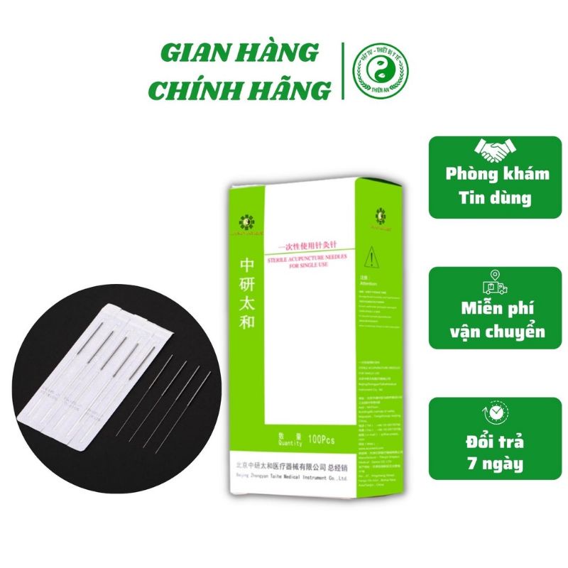 KIM CHÂM CỨU VÔ TRÙNG DÙNG 01 LẦN NHÃN HIỆU THÁI HÒA
