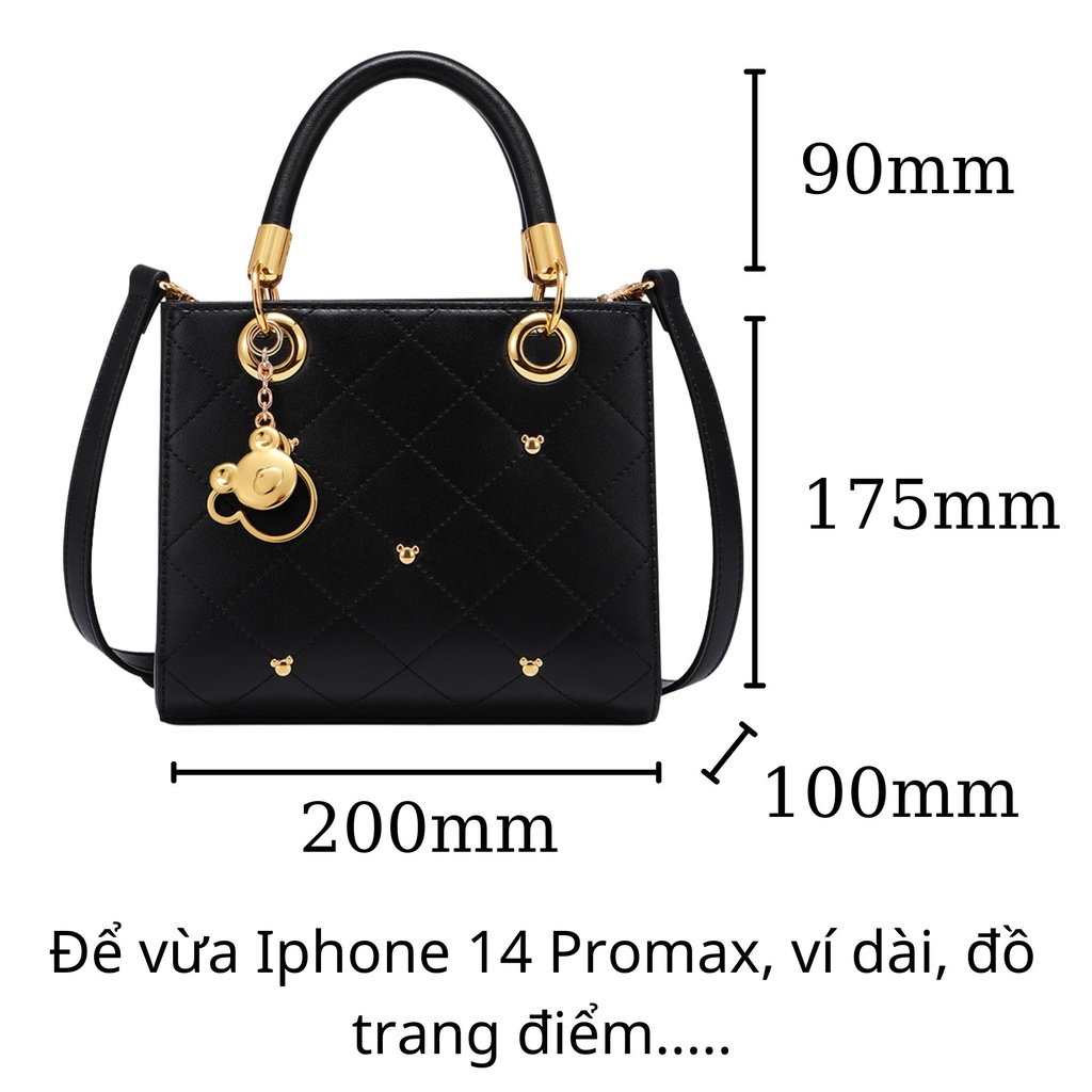 Túi Xách Nữ Thời Trang đẹp sang trọng Just Star ViAnh Store 172633 Charm Gấu