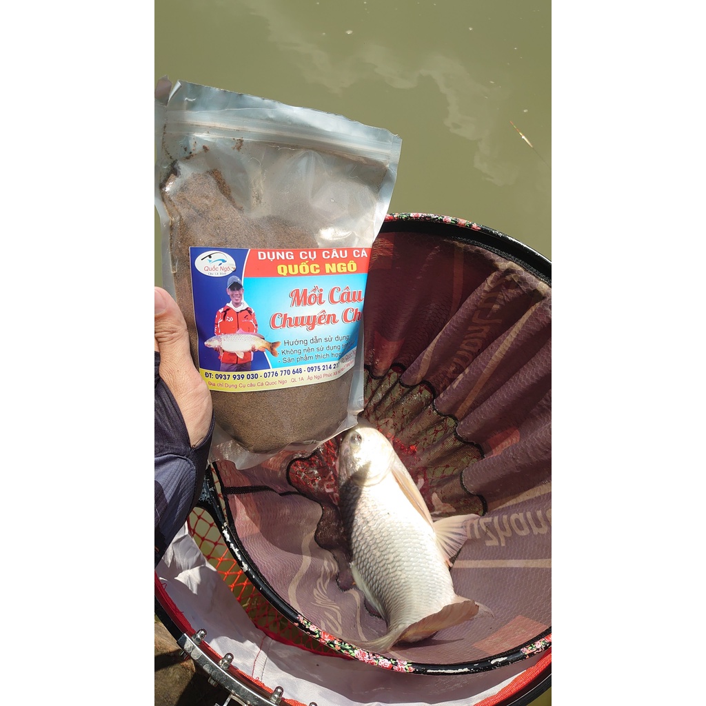 Cám câu cá chuyên chép Quốc Ngô trọng lượng 1kg