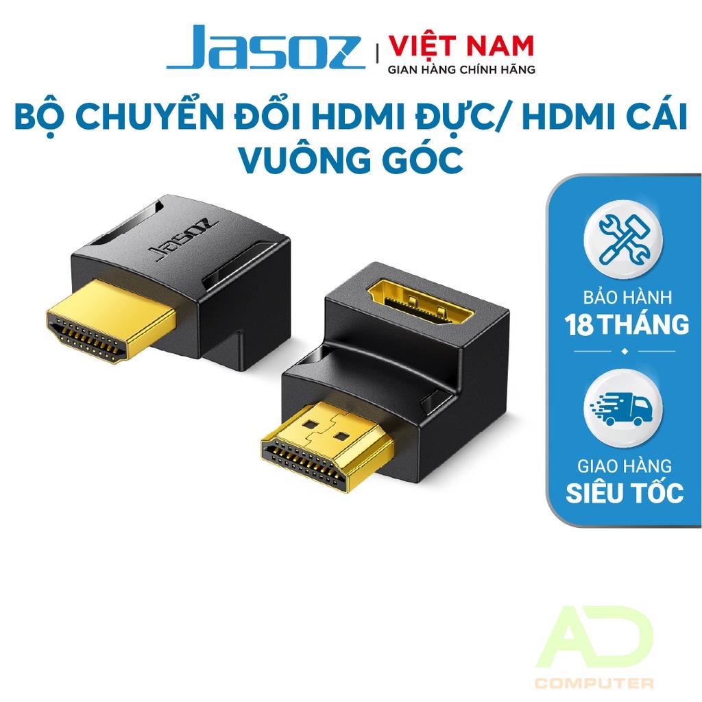 Bộ chuyển đổi HDMI Đực/ HDMI Cái đầu xuống JASOZ G134 - Hàng chính hãng - Bảo hành 18 tháng