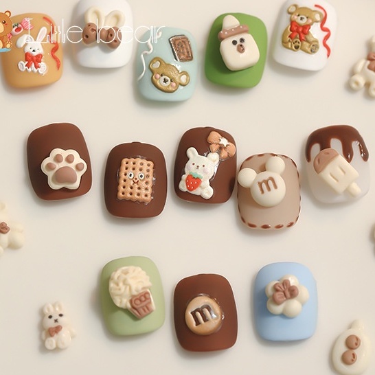 Charm/Slime hoạt hình trang trí móng /ốp lưng /kẹp tóc 3d dễ thương