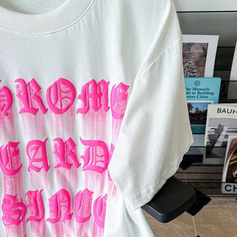 Áo Thun G.C Đen Trắng Chữ Hồng 1989 Dành Cho Nam Nữ Phong Cách CHẤT